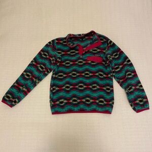Patagonia Synchilla fleece pullover Aztec Wild Desert Teal Berry Sz S